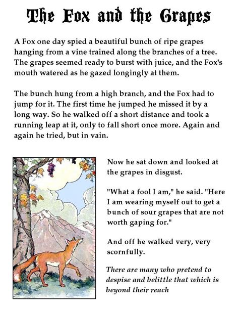 fable short story|fable stories printables.